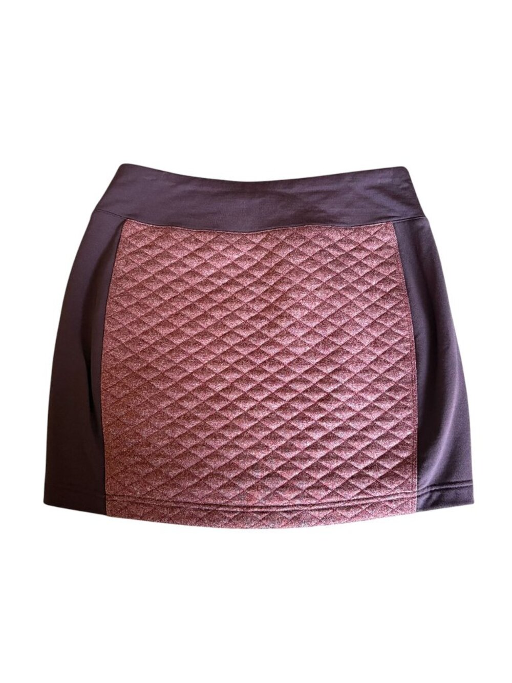 Smartwool Diamond Peak Quilted Skirt Size Small Burgundy Fig Red Heather